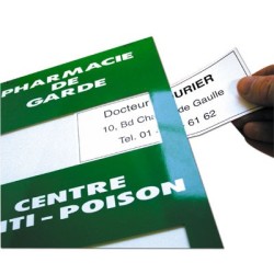 Plaque signalétique "Pharmacie de garde/Centre anti poison" en plexiglass