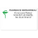 Etiquette Pharmacie 63x38mm personnalisée Par 500