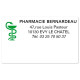 Etiquette Pharmacie 63x38mm personnalisée Par 500