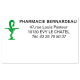 Etiquette Pharmacie 63x38mm personnalisée Par 500