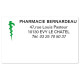 Etiquette Pharmacie 63x38mm personnalisée Par 500