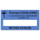 Etiquette Pharmacie 48,5x25,4mm personnalisée Par 500