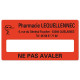 Etiquette Pharmacie 48,5x25,4mm personnalisée Par 500