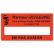 Etiquette Pharmacie 48,5x25,4mm personnalisée Par 500