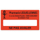 Etiquette Pharmacie 48,5x25,4mm personnalisée Par 500