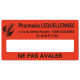 Etiquette Pharmacie 48,5x25,4mm personnalisée Par 500