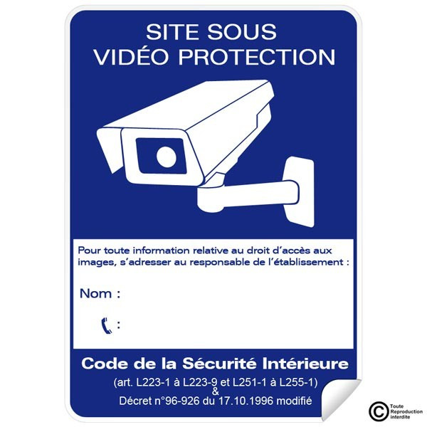 Panneau Vidéo Surveillance