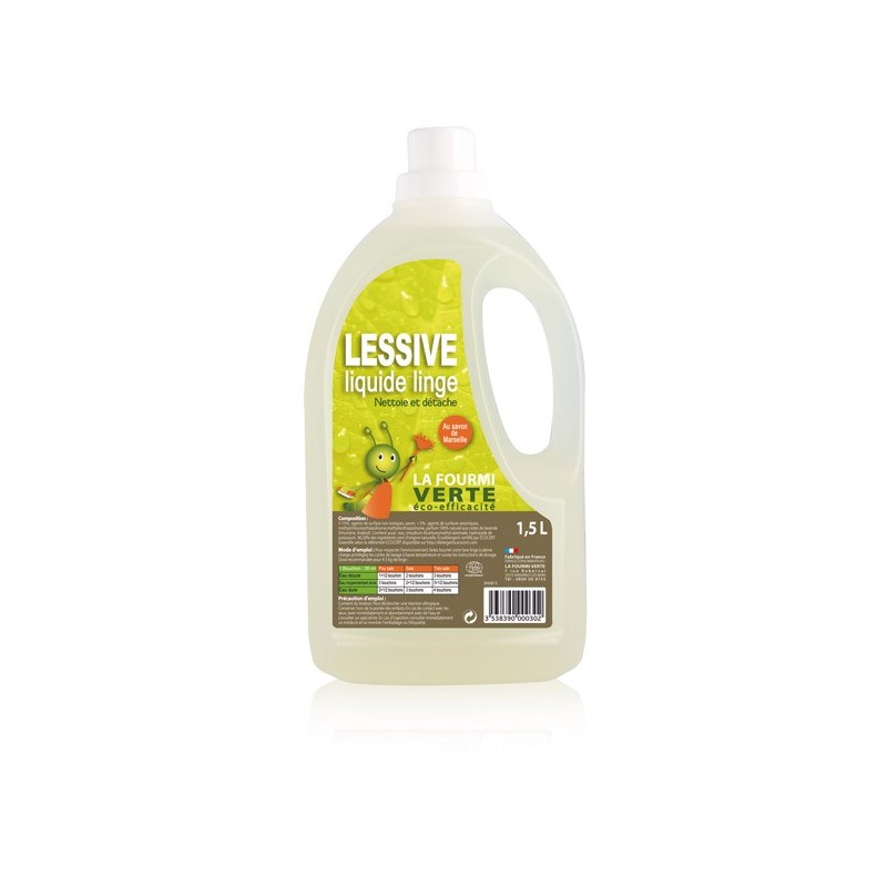 Lessive liquide recharge 1,5L Contenu