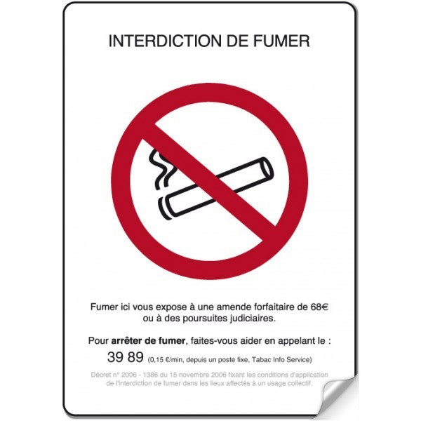 Interdiction de fumer