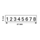 NUMEROTEUR PROLINE 5558 38*5 MM 8 BANDES