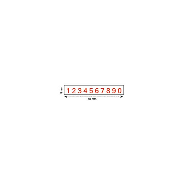 NUMEROTEUR PROLINE 55510 49*5MM 10 BANDES