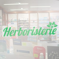 Visuel Herboristerie - 80 x 22 cm pour vitrophanie