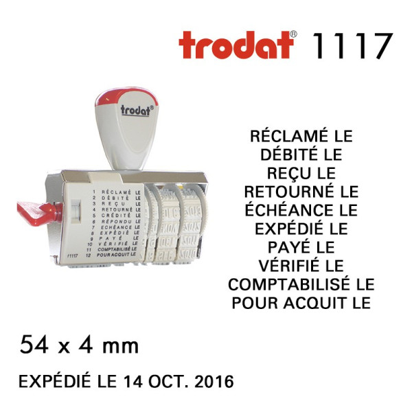 DATEUR MANUEL 1117 MULTIFORMULES 54X4MM