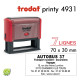 TAMPON TEXTE PRINTY 4931 70*30MM