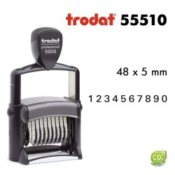 Numéroteur Trodat Metal Line 55510 (49x5mm) 10 caractères