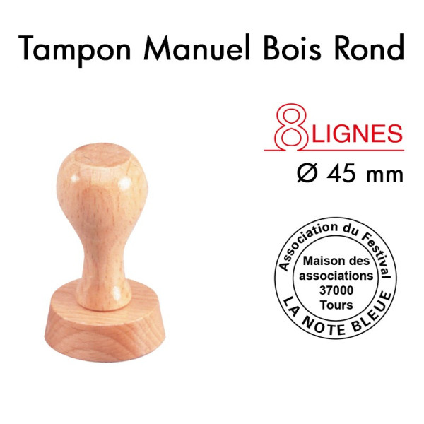 TAMPON MONTURE BOIS DIAM 45