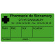 Etiquette Pharmacie 48,5x25,4mm personnalisée par 500