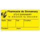 Etiquette Pharmacie 48,5x25,4mm personnalisée par 500