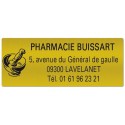 Etiquette Pharmacie personnalisée 50 x 20 mm Par 500