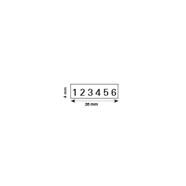 NUMEROTEUR PROLINE 5546 4X26MM 6 BANDES