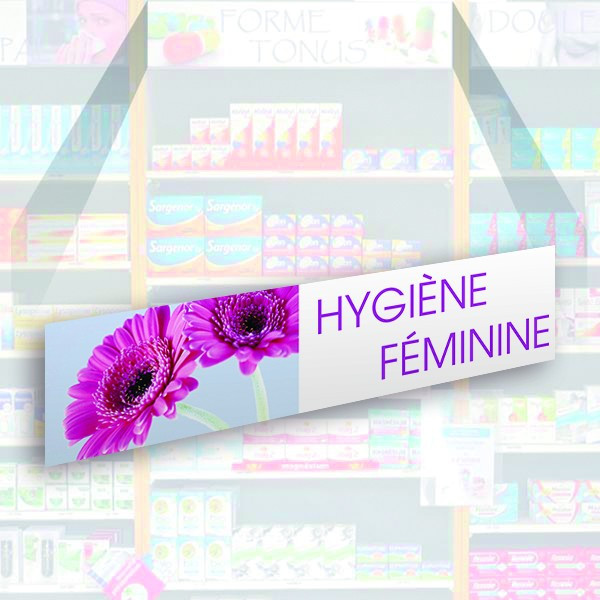 Bandeau d'habillage illustré - Hygiène féminine