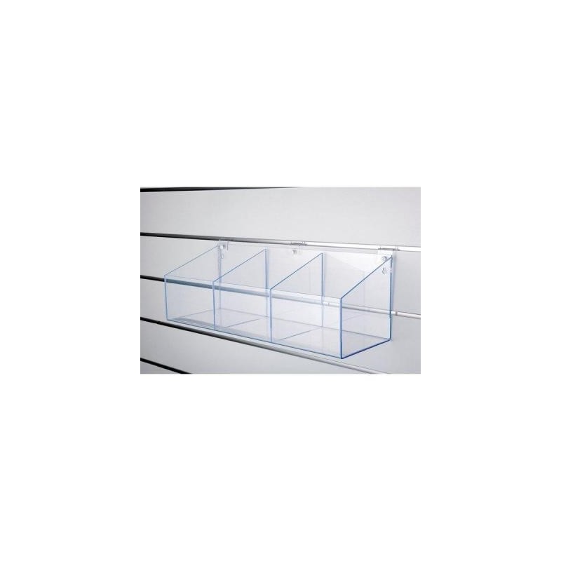 Bax en plexiglass - 3 compartiments