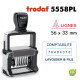 NUMEROTEUR TEXTE PROLINE 5558PL 56*33MM 8 BANDES