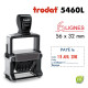 Tampon Dateur Trodat Métal line 5460L10 Payé le../Banque (56x32mm)