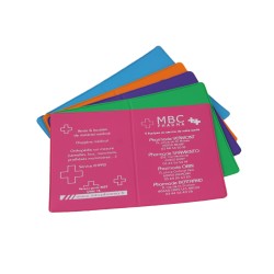 Porte-carte Vitale PVC mat color - 2 poches - personnalisé