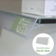 LINEAIRE PORTE PRIX PROFILE PINCE 1000x26mm (LOT DE 10)