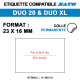 ROULEAU 1200 ETIQ 23*15 MM SATO DUO 20