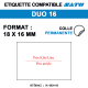 ROULEAU 1500 ETIQ 18*16MM SATO DUO 16
