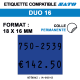 ROULEAU 1500ETIQ 18*16 MM SATO DUO16