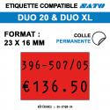 Etiquette duo20 23x16mm 1200etiq permanent