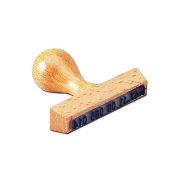 TAMPON MONTURE BOIS 2 LIGNES DIM 80X10MM