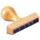 TAMPON MONTURE BOIS 2 LIGNES DIM 80X10MM