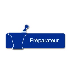 Badge Préparateur avec mortier