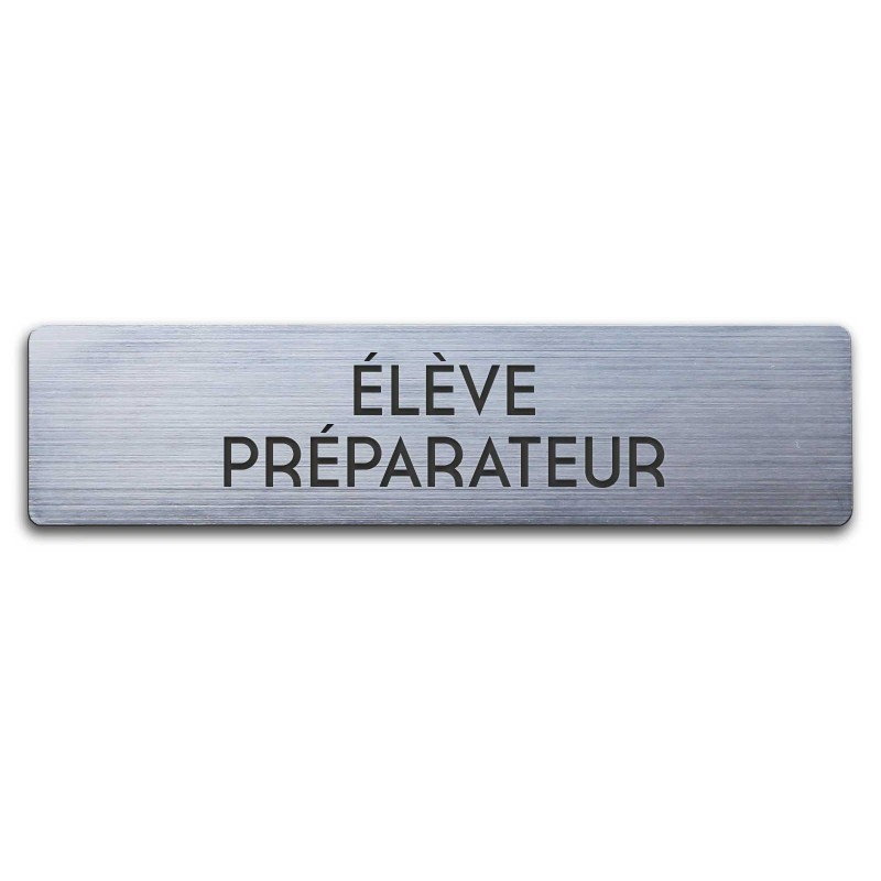 Badge Élève préparateur rectangulaire