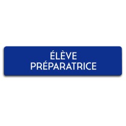 Badge Élève préparatrice rectangulaire