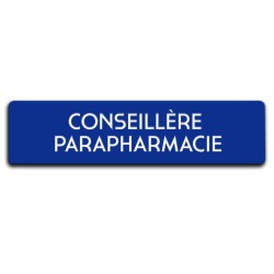 Badge Conseillère parapharmacie rectangulaire