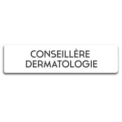 Badge Conseillère dermatologie rectangulaire