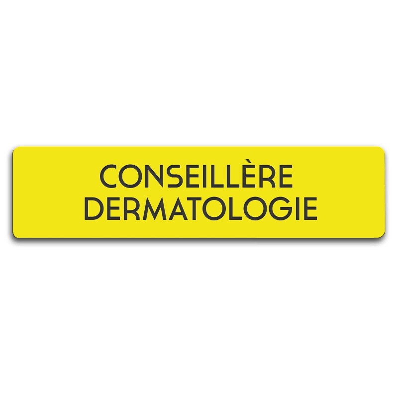Badge Conseillère dermatologie rectangulaire