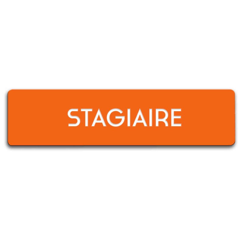 Badge Stagiaire rectangulaire