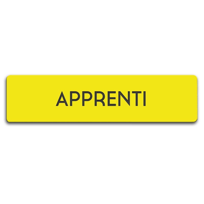 Badge Apprenti rectangulaire
