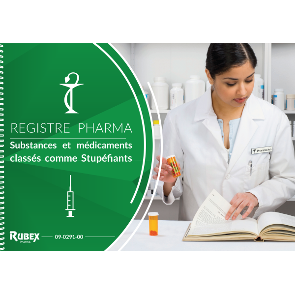 Registre comptable des stupéfiants - Format A3 avec tenue de stock