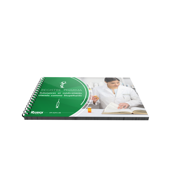 Registre comptable des stupéfiants - Format A3 avec tenue de stock