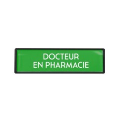 Badge Docteur en pharmacie luxe