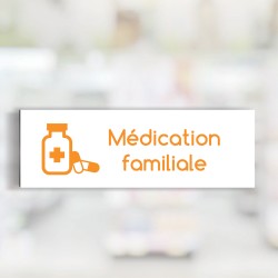 Bandeau d'ambiance Médication familiale - Illustration "médicaments"