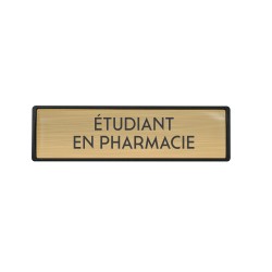 Badge luxe Etudiant en pharmacie