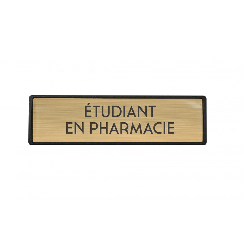 Badge luxe Etudiant en pharmacie